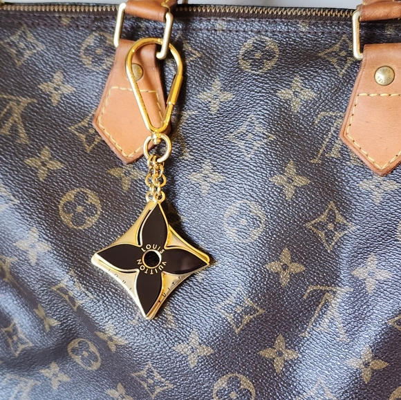 Louis Vuitton Porte Cles Puzzle Bag Charm Keychain in Gold/Dk Brown - Picture 8 of 8
